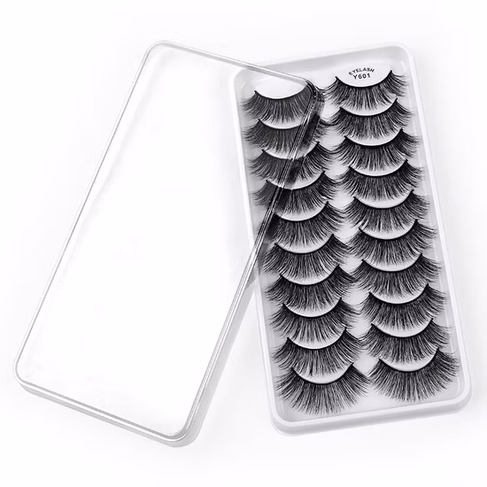Wholesale 10 Pairs Set Bushy Mink Lashes False Strip Eyelashes
