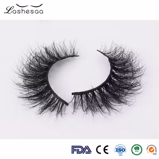 0,05 0...07mm Ciglia naturali per capelli umani a banda singola Ciglia trasparenti con striscia di visone 3D